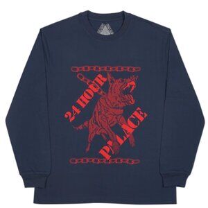 Brand New! PALACE F/W 18 24 Hour Long Sleeve (Navy)